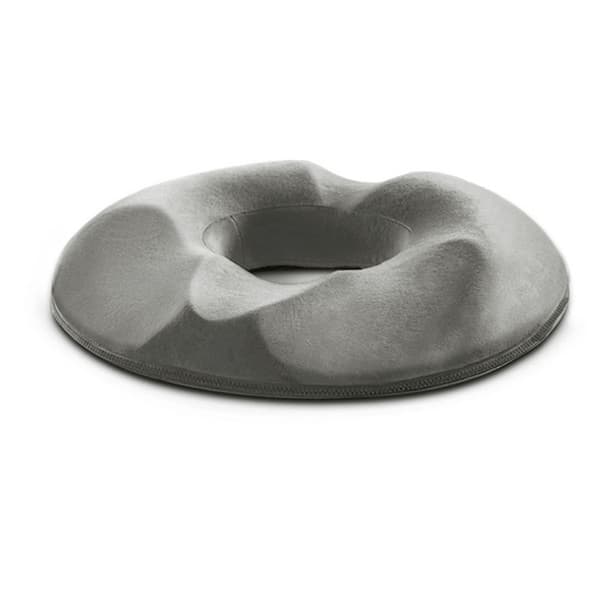 Memory foam setepute for menn – trykkavlastning, ergonomisk 3D-formet for kontorstol og bilsete, krystall ultramyk polyester Gray