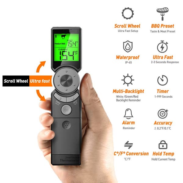 Termometer Kød Digitalt med Timer