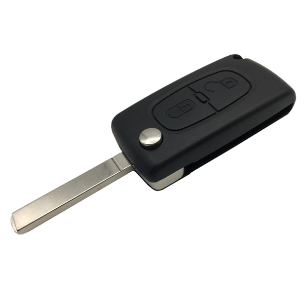 Bilnøgle cover til Peugeot Citroen 2 knapper