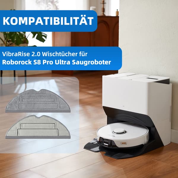 Moppdukar för Xiaomi Roborock S8/S8+ 6-pack