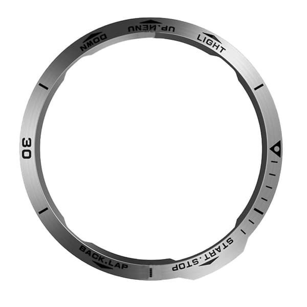 Stilig sølvramme for Garmin Fenix 6X-serien