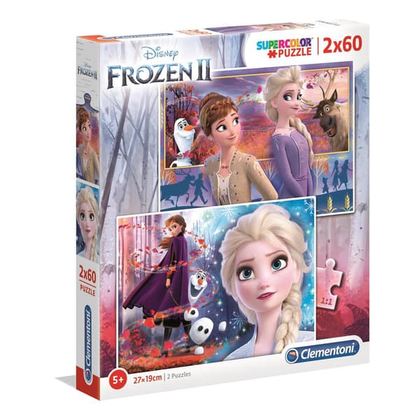 Palapeli 2x60 Pcs Frozen 2