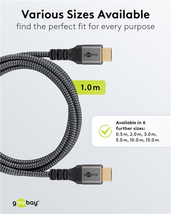 Nopea HDMI™-kaapeli Ethernetillä