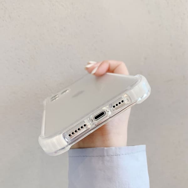 Gjennomsiktig støtsikker mobildeksel til iPhone 14 Pro Transparent iPhone 14 Pro