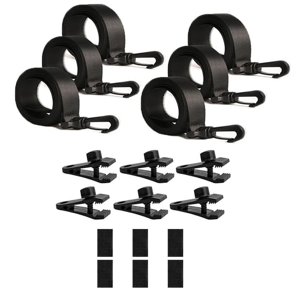 Pool Solar Cover Reel Attachment Kit with Straps 6-pack