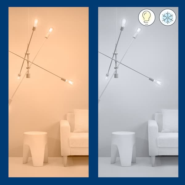 WiFi Smart LED E14 Krone 40W Varm-kald hvit 470 lm 3 pak