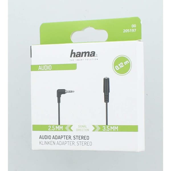 Adapter Audio 3.5 Hunn til 2.5 Hann Stereo