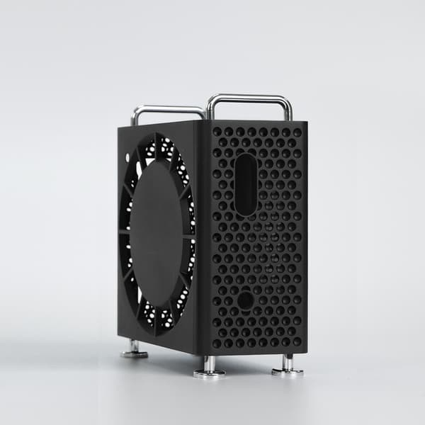 Beskyttende etui og stativ til Mac mini M4/Pro Black