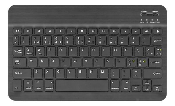 Case and Bluetooth keyboard for 10" tablets, black