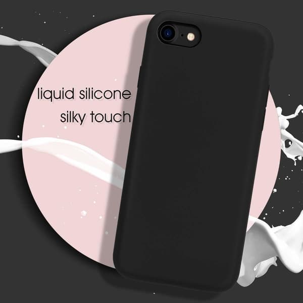 iPhone 7/8 / SE cover silikone sort