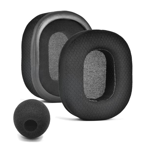 Erstatningsøreputer for Razer BlackShark V2 X, mikrofondeksel Black