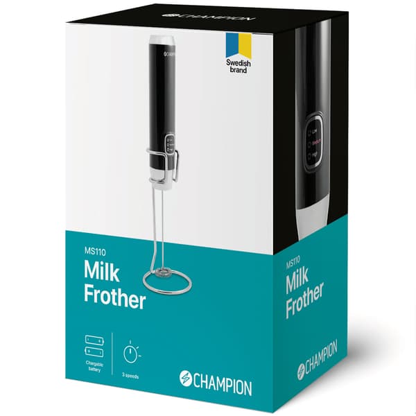 Melkeskummer Visp Oppladbar MS110 Sort