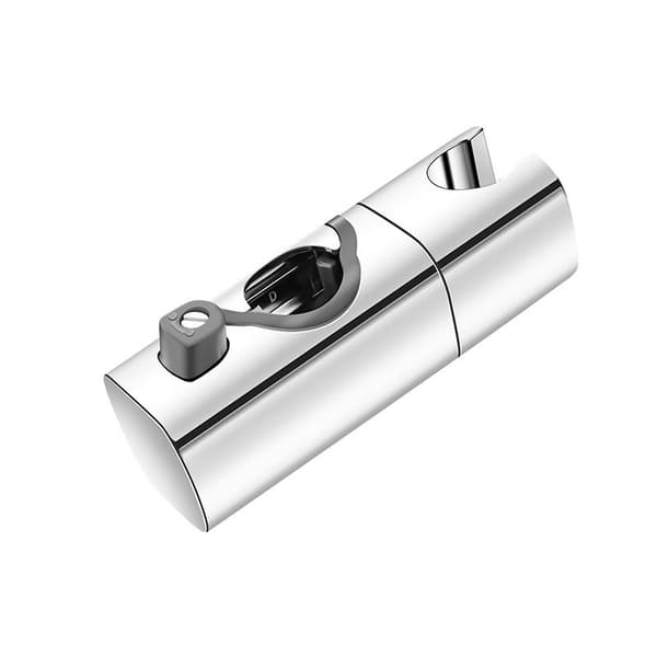 Justerbar Dusjhodeholder - Ingen Boring, Universell Passform for 22-25mm Dusjstang Silver