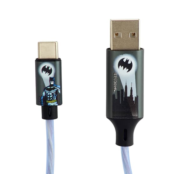 USB A til C Light-Up 1.2m Bat Logo