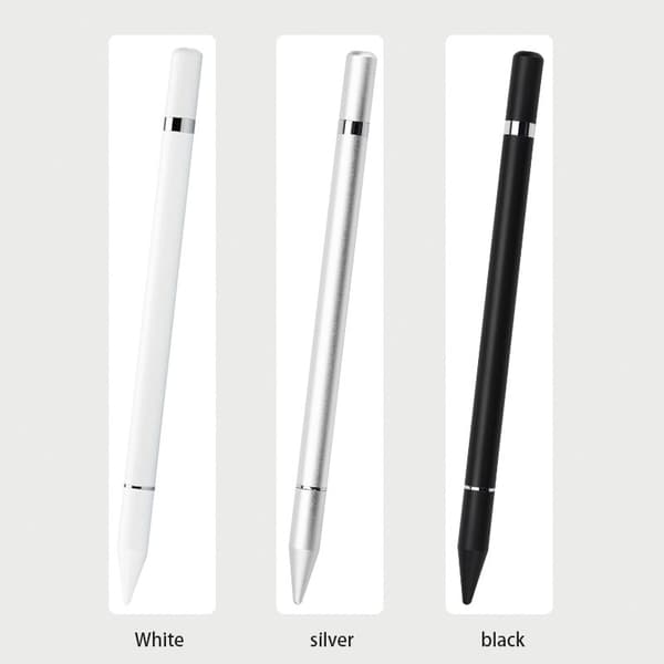 2 i 1 Styluspenna med skrivfunktion Vit 1-pack