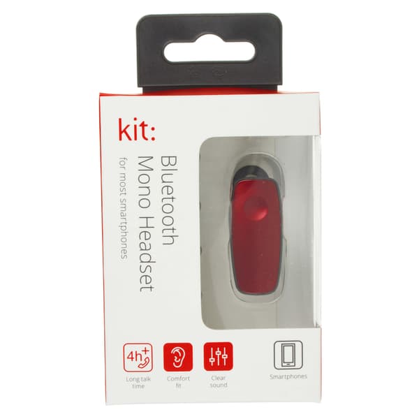 KIT Bluetooth Håndfri Mono Rød