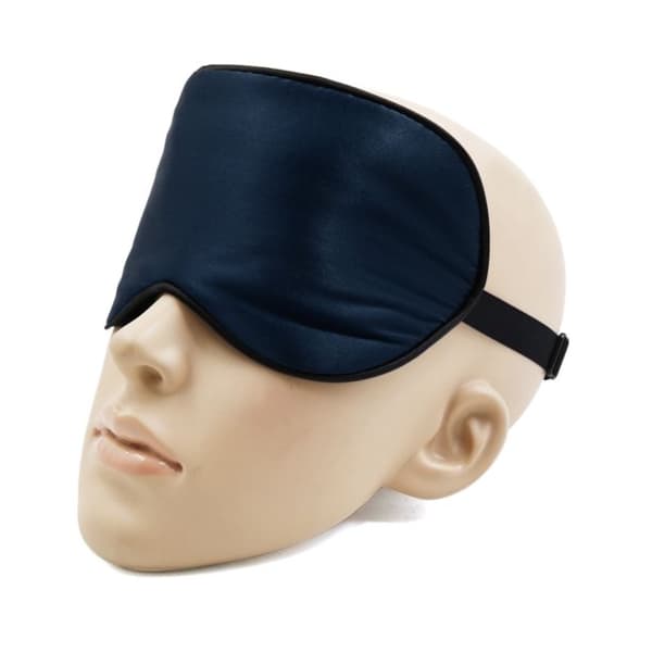 Sovemaske af morbærsilke 2-pak DarkBlue