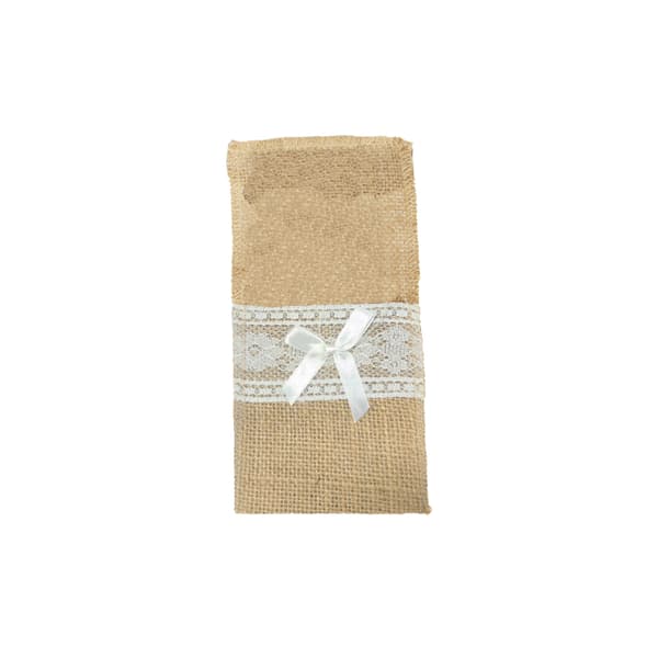 10-pack Bestickhållare i Jute – Juldekoration
