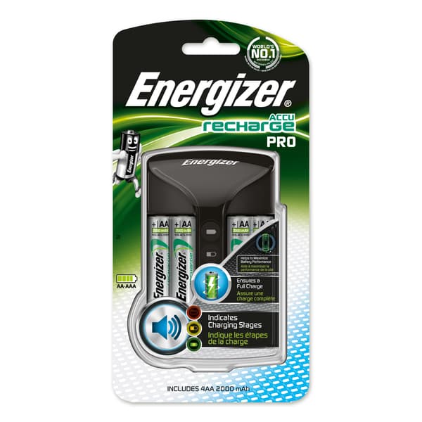 Batterioplader Pro inkl. 4x AA 2000mAh