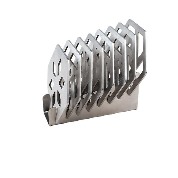 Stilfuld holder til glasbrikker i rustfrit stål til moderne hjem Model 4