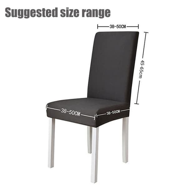 Enfärgat Stolsöverdrag Black