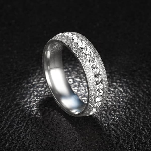 Elegant ring Titanstål Silver 17.4 mm