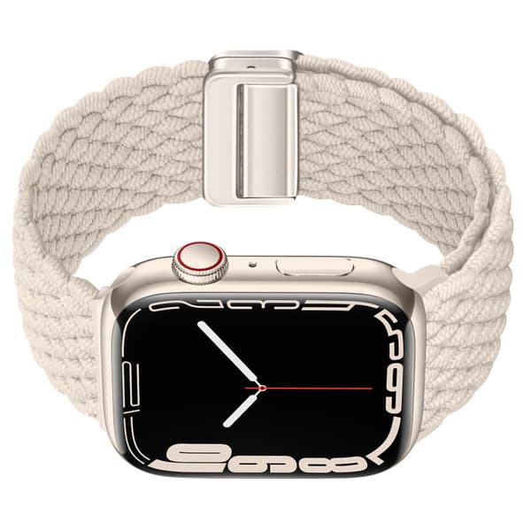 Starlight nylonreim til Apple Watch Beige S