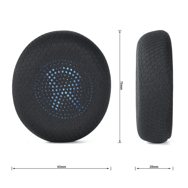 Erstatningsøreputer for Jabra Elite 45h & Evolve2 65 UC - 2-pakning, Memory Foam