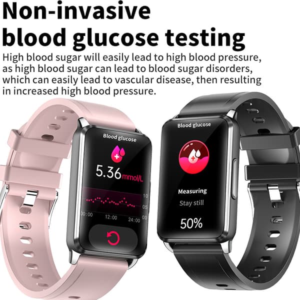 Smartur med EKG, puls, blodilt, søvnmonitor Pink