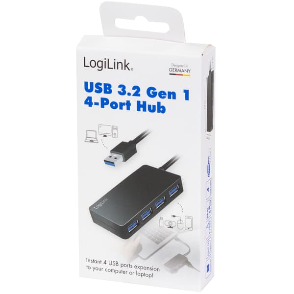 USB 3.0-hub (3.2 Gen1) 4 USB-A-porte