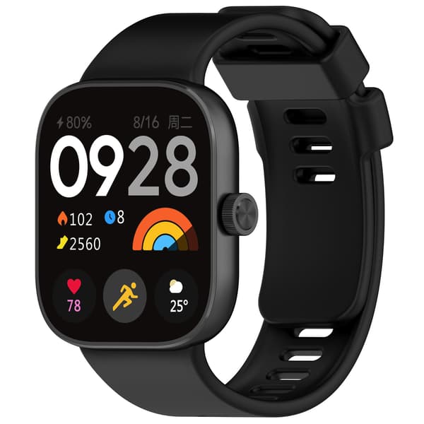 Silikonarmbånd til Redmi Watch 4 Black