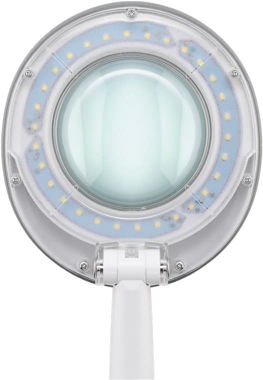 LED-forstørrelseslampe med stativ, 6 W, hvit