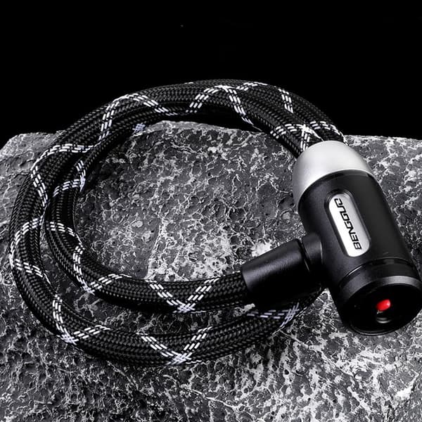 Stöldskydd Nylon Stålkabel Cykellås - Portabel Cykelsäkerhet