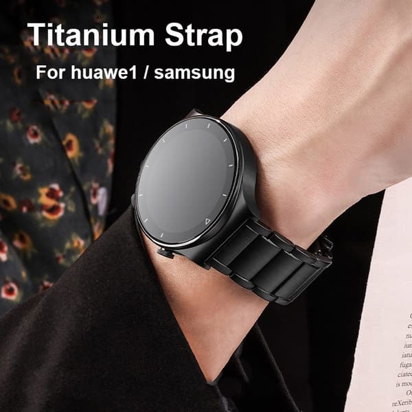 Klockarmband i titan - 19,6 mm Black
