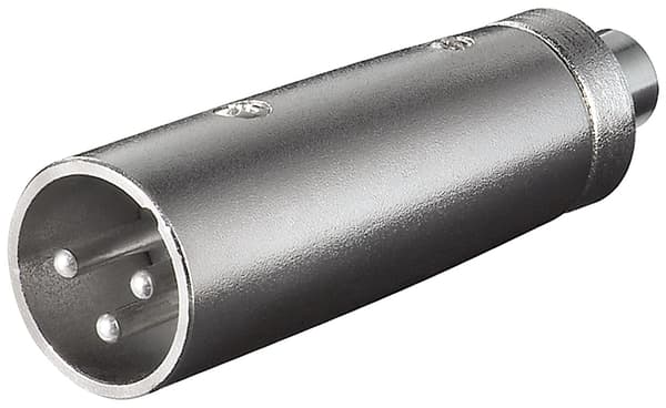 XLR-adapter, RCA-hunstik til XLR-stik