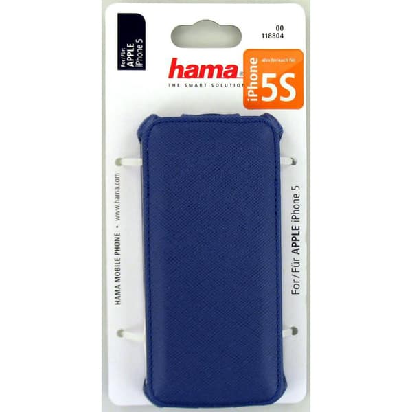 HAMA  Mobiltaske iPhone 5/5s/SE Flip-Front Blå Kunstlæder