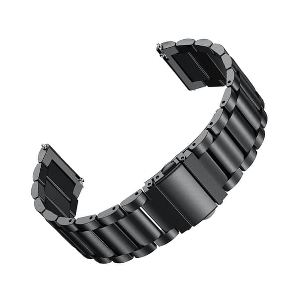 Rustfri stålurrem - Komfortabel og sikker pasform Black 22 mm