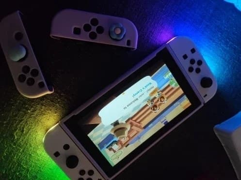 Handkontroll LED kompatibel med JoyCon Nintendo Switch