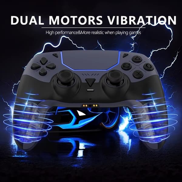 Trådlös Handkontroll Kompatibel med PS5 & PS5 Slim – Programmerbara Knappar, 1000mAh, USB-C