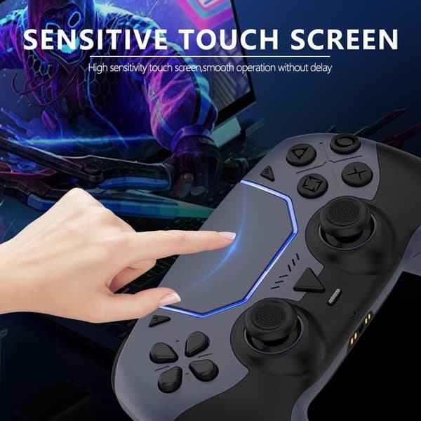 Trådlös Handkontroll Kompatibel med PS5 & PS5 Slim – Programmerbara Knappar, 1000mAh, USB-C