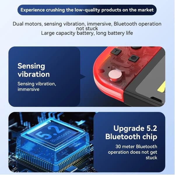 Käsiohjain LED, yhteensopiva Joy Con Nintendo Switchin kanssa