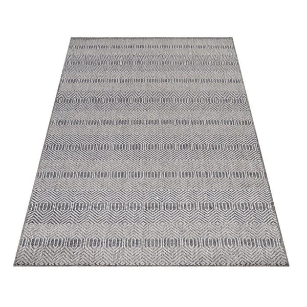 Teppe - AYYILDIZ - Rektangulär - 60x100 cm - Grå - 100% polypropen