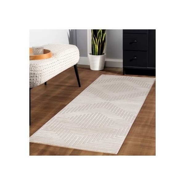 Moderna & Design Ayyildiz Mattor 80 x 150 cm - Beige - Rektangulär - Mjuk Ull Effekt Kort Lugg - Ref 01115BEIGE