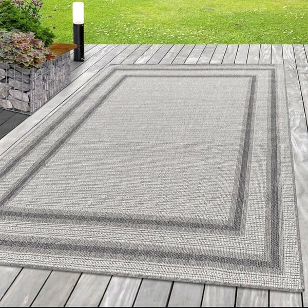 Utomhusterrassmatta - AYYILDIZ - 60x100 cm - Rektangulär - Krämfärgad - 100% polypropen