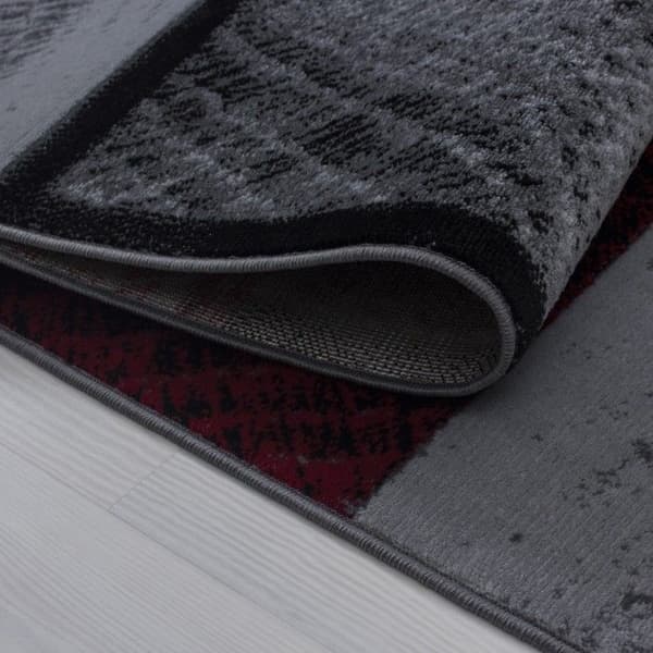 Modern designmatta Plus 8003 Röd (160x230 cm)