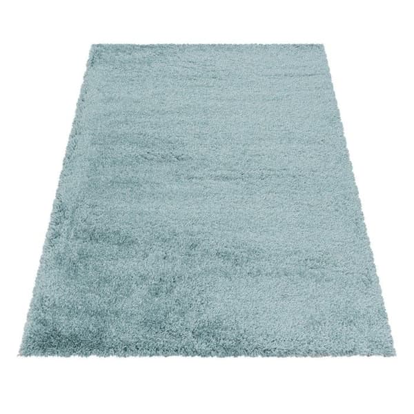 Shaggy matta - MELIS HOME - 60x110 cm - Hår 30 mm - Blå - Rektangulär
