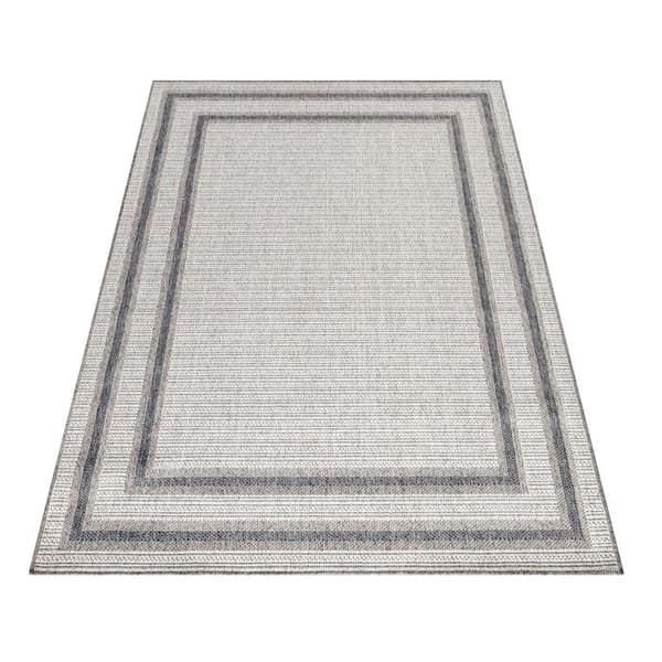 Utomhusterrassmatta - AYYILDIZ - 60x100 cm - Rektangulär - Krämfärgad - 100% polypropen