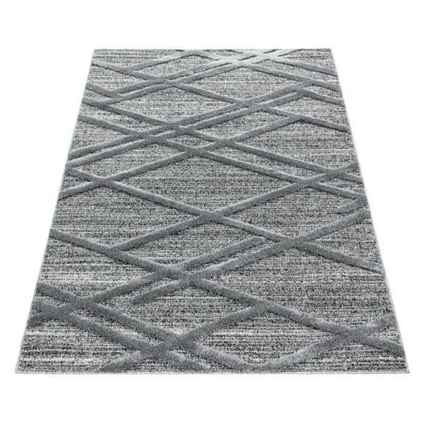Moderna & Design Ayyildiz Mattor 200 x 290 cm - Grå - Rektangulär - Mjuk Ull Effekt Kort Lugg - Ref 904706GREY
