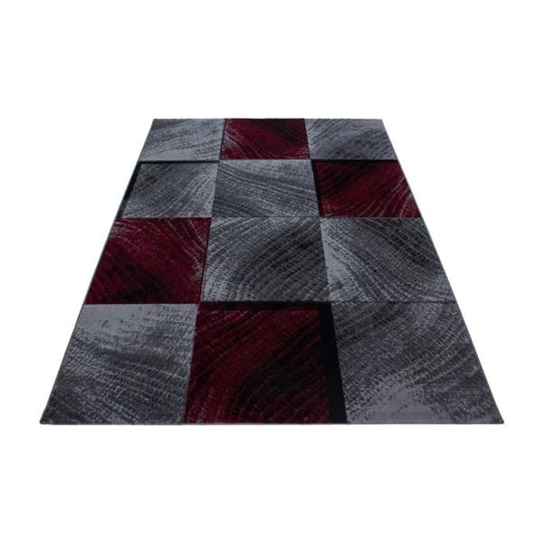Modern designmatta Plus 8003 Röd (160x230 cm)