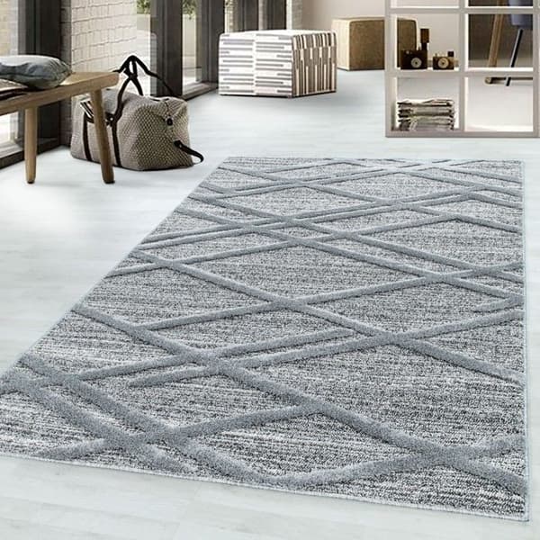 Moderna & Design Ayyildiz Mattor 200 x 290 cm - Grå - Rektangulär - Mjuk Ull Effekt Kort Lugg - Ref 904706GREY
